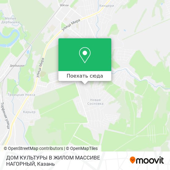 Карта ДОМ КУЛЬТУРЫ В ЖИЛОМ МАССИВЕ НАГОРНЫЙ