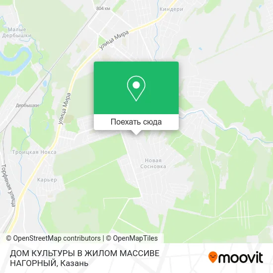 Карта ДОМ КУЛЬТУРЫ В ЖИЛОМ МАССИВЕ НАГОРНЫЙ