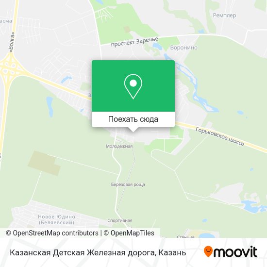 Карта Казанская Детская Железная дорога
