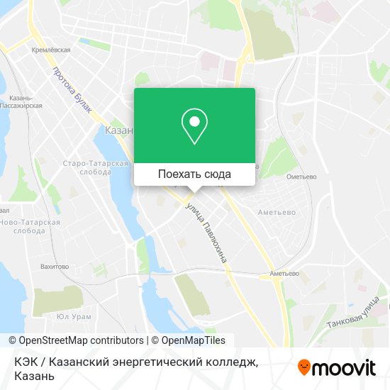 Карта КЭК / Казанский энергетический колледж