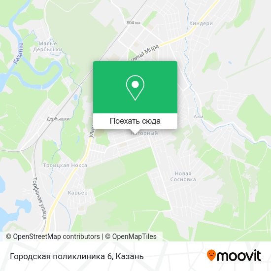 Карта Городская поликлиника 6