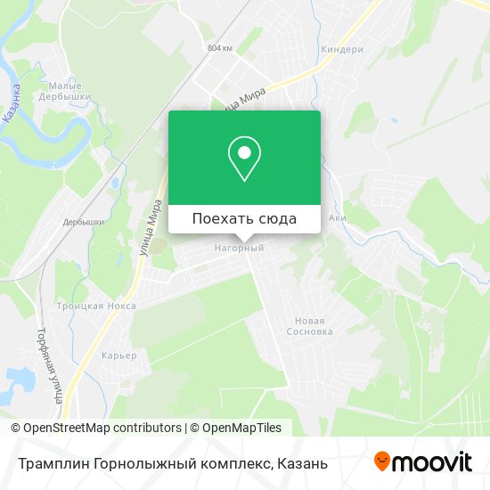 Карта Трамплин Горнолыжный комплекс