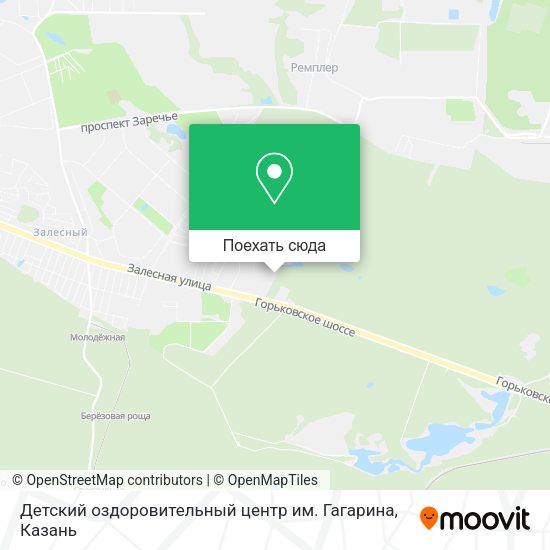 Карта Детский оздоровительный центр им. Гагарина