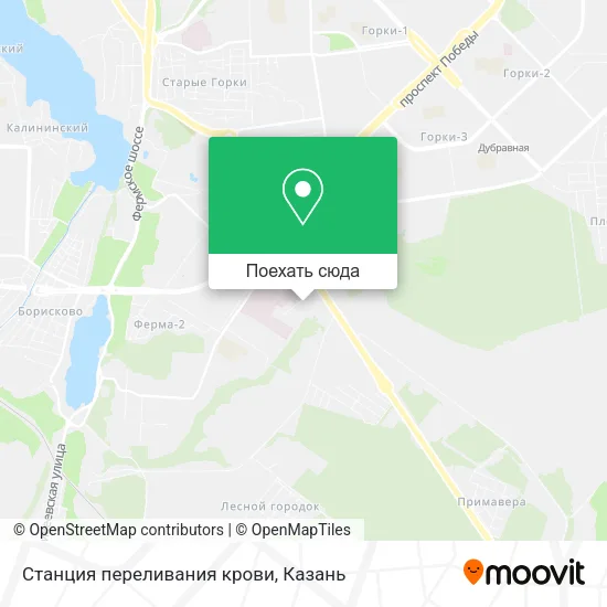 Карта Станция переливания крови
