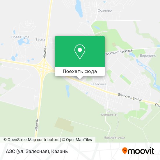 Карта АЗС (ул. Залесная)