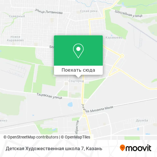 Карта Детская Художественная школа 7