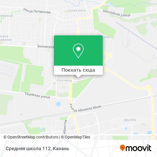 Карта Средняя школа 112