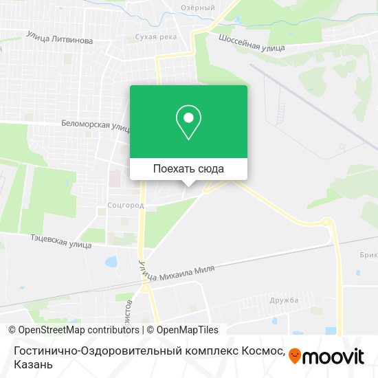 Карта Гостинично-Оздоровительный комплекс Космос