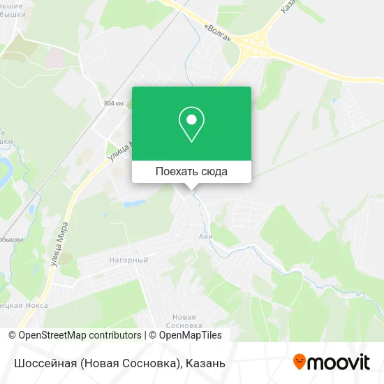 Карта Шоссейная (Новая Сосновка)
