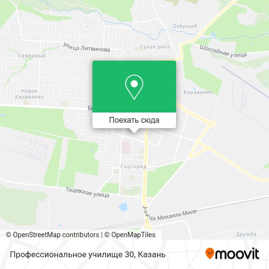 Карта Профессиональное училище 30