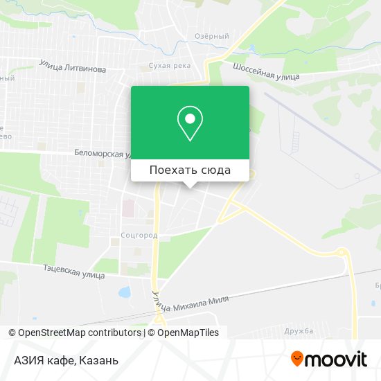 Карта АЗИЯ кафе