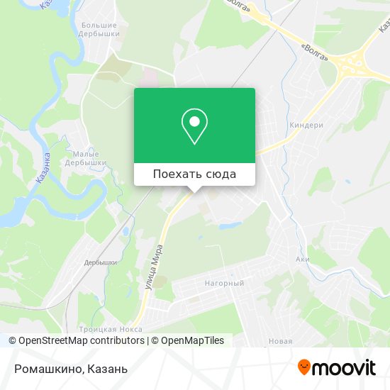 Карта Ромашкино