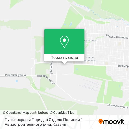 Карта Пункт охраны Порядка Отдела Полиции 1 Авиастроительного р-на