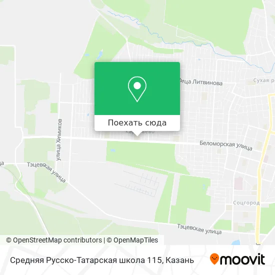 Карта Средняя Русско-Татарская школа 115