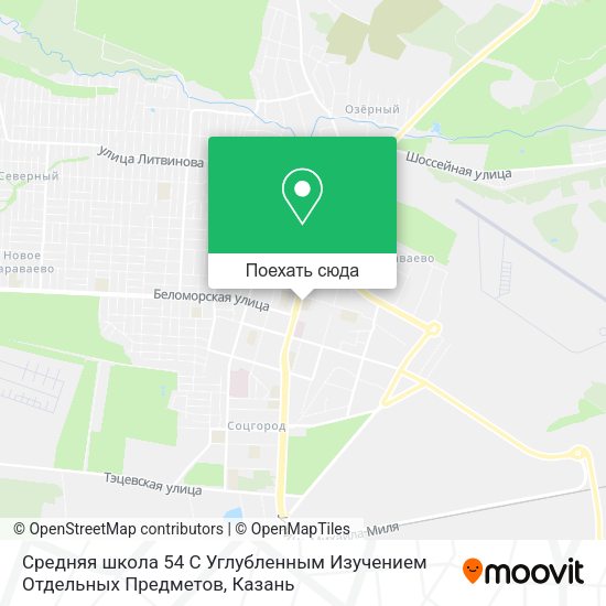 Карта Средняя школа 54 С Углубленным Изучением Отдельных Предметов