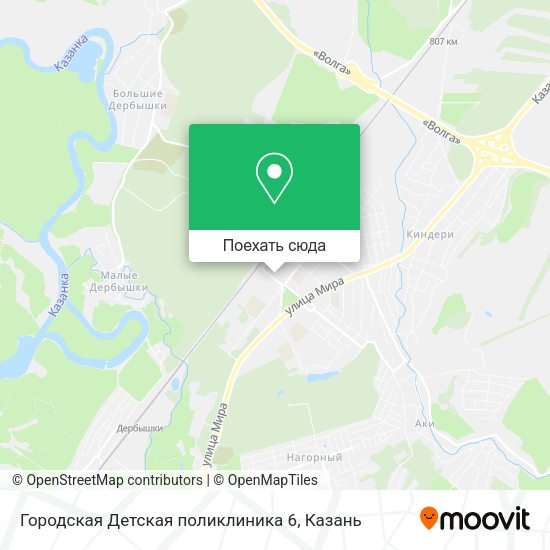Карта Городская Детская поликлиника 6
