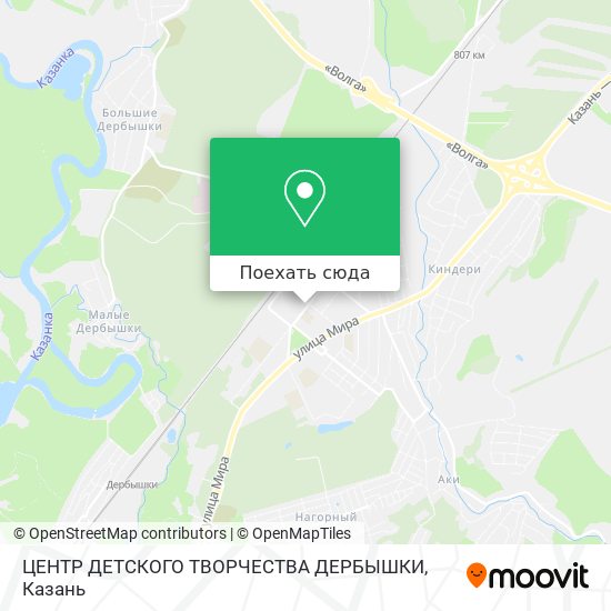 Карта ЦЕНТР ДЕТСКОГО ТВОРЧЕСТВА ДЕРБЫШКИ