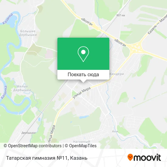Карта Татарская гимназия №11