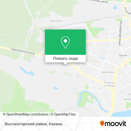 Карта Высокогорский район