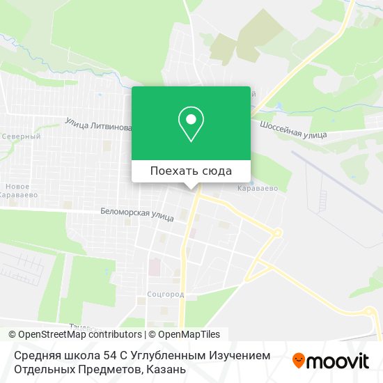 Карта Средняя школа 54 С Углубленным Изучением Отдельных Предметов