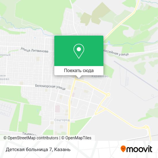 Карта Детская больница 7