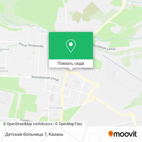 Карта Детская больница 7