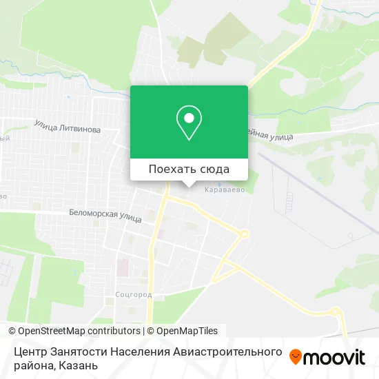 Карта Центр Занятости Населения Авиастроительного района
