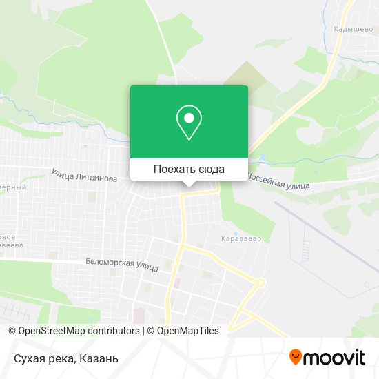 Карта Сухая река