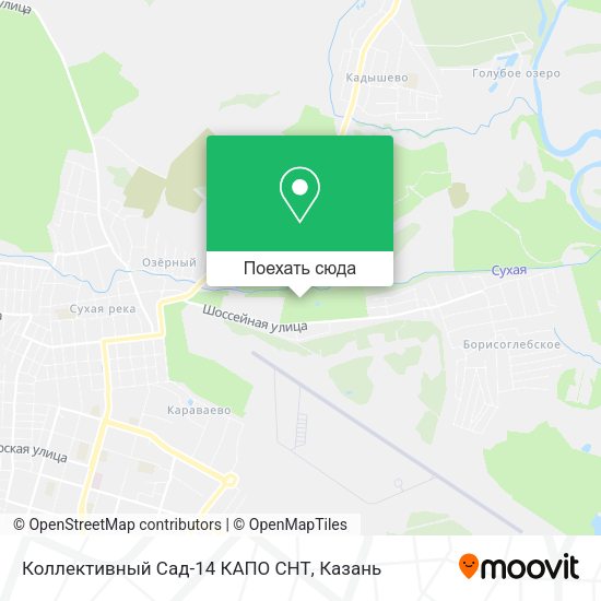 Карта Коллективный Сад-14 КАПО СНТ