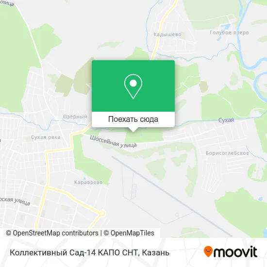 Карта Коллективный Сад-14 КАПО СНТ