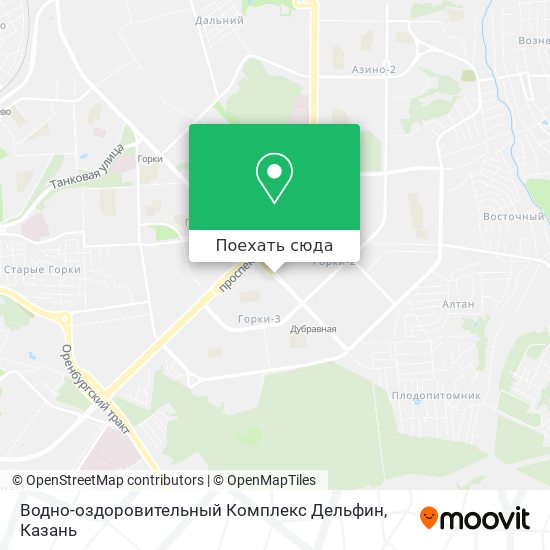 Карта Водно-оздоровительный Комплекс Дельфин