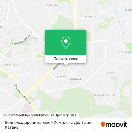 Карта Водно-оздоровительный Комплекс Дельфин