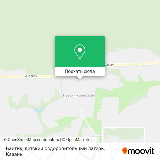 Карта Байтик, детский оздоровительный лагерь