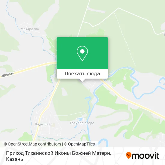 Карта Приход Тихвинской Иконы Божией Матери
