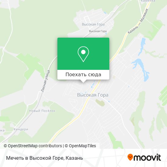 Карта Мечеть в Высокой Горе