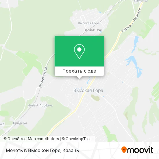 Карта Мечеть в Высокой Горе