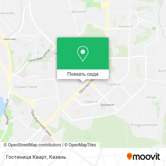 Карта Гостиница Кварт