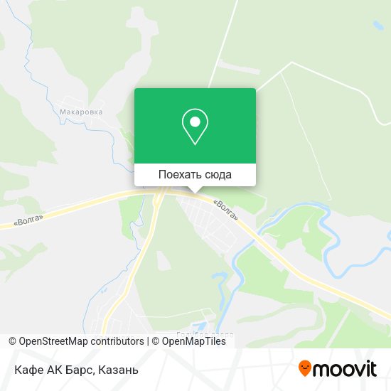 Карта Кафе АК Барс