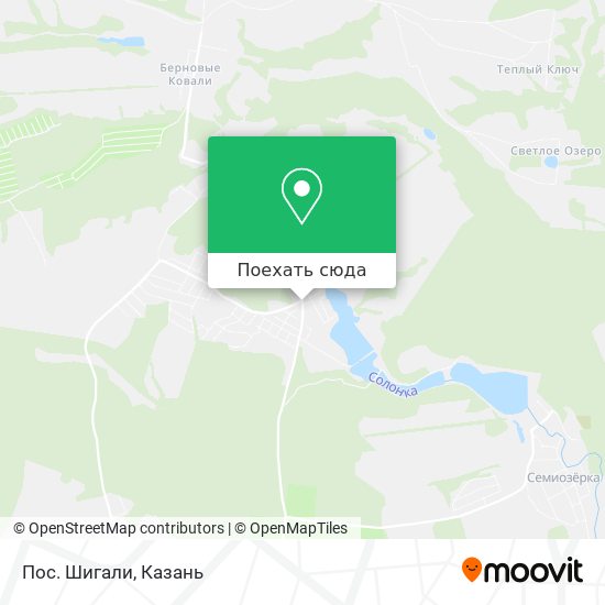 Карта Пос. Шигали