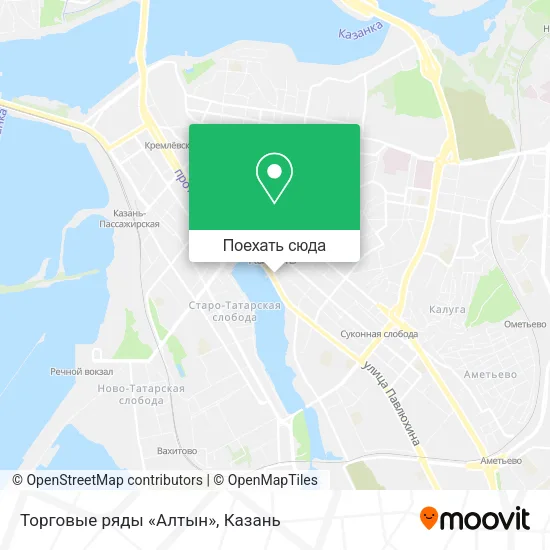 Карта Торговые ряды «Алтын»