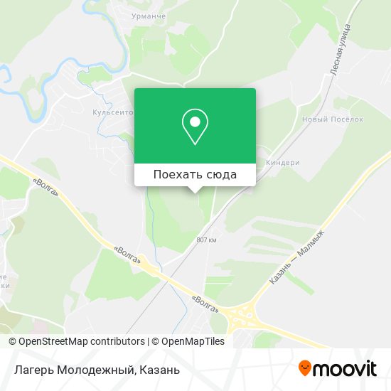Карта Лагерь Молодежный