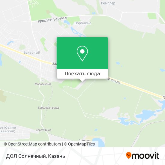 Карта ДОЛ  Солнечный