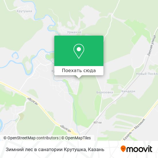 Карта Зимний лес в санатории Крутушка