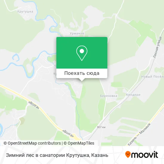 Карта Зимний лес в санатории Крутушка