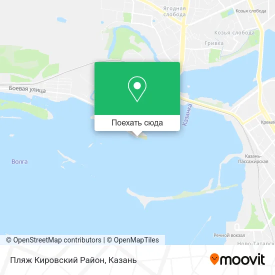 Карта Пляж Кировский Район