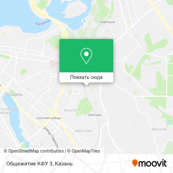 Карта Общежитие КФУ 3