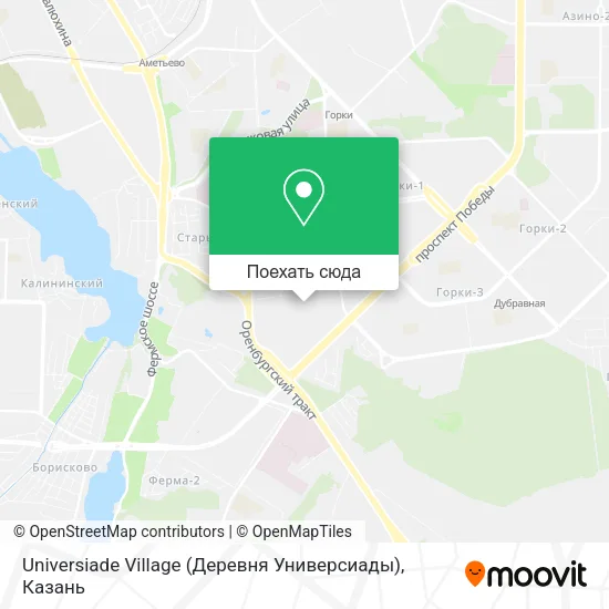 Карта Universiade Village (Деревня Универсиады)