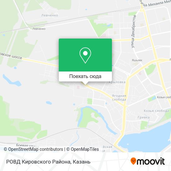 Карта РОВД Кировского Района