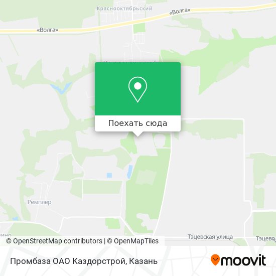 Карта Промбаза ОАО  Каздорстрой