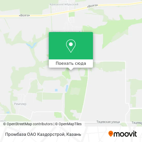 Карта Промбаза ОАО  Каздорстрой
